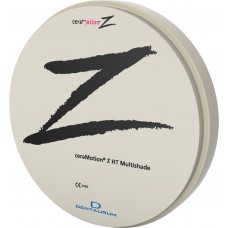 Dentaurum ceraMotion Z - HT Multishade – 98.3mm Zirconia CAD CAM Milling Disc 14mm - 1pc - SHADE OPTIONS AVAILABLE - SPECIAL ORDER